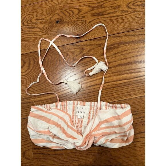 Lost + Wander Striped Tassel Tie Bandeau Top – Size S - Picture 1 of 4